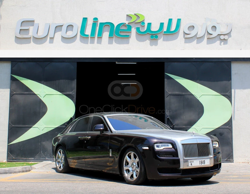 Black Rolls Royce Ghost Series II 2017 for rent in Abu Dhabi 1
